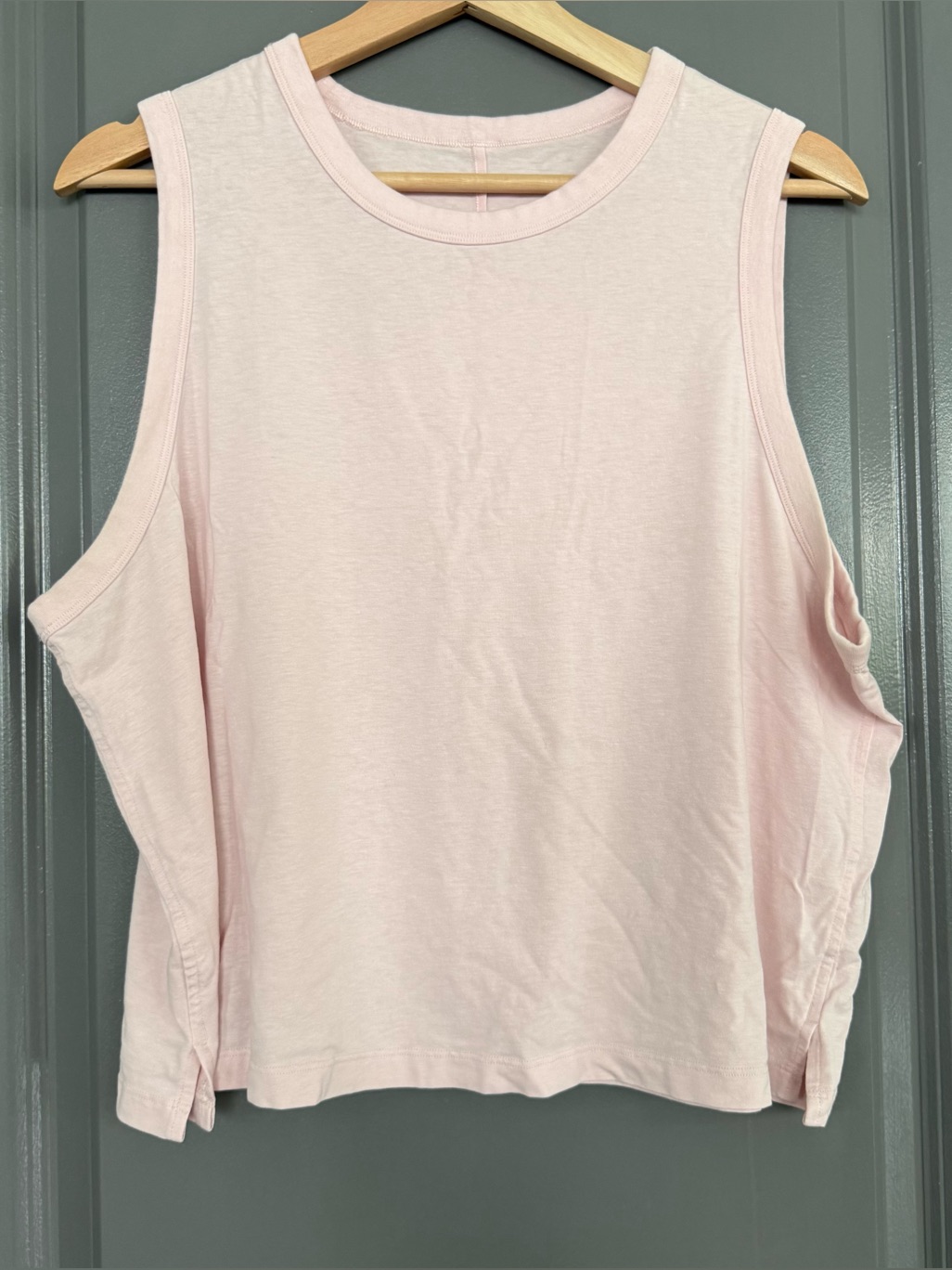 Lululemon Strawberry Milkshake Classic Fit Cotton Blend Tank Top Size 12